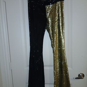 ☆ Sequin Flare Pants☆ VINTAGE BRAND NEW WITH 30YR OLD TAGS FRANKIE B. Free Shipp